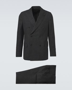 Lardini Prince Of Wales Check Suit - Black