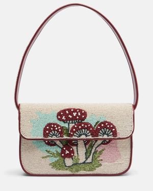 STAUD Verzierte Schultertasche Tommy - Mettallic