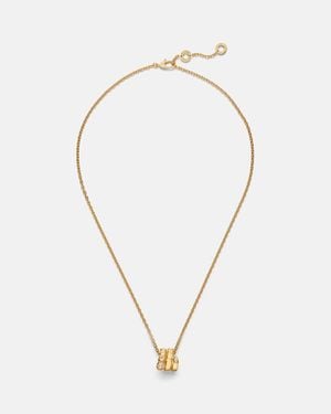 BVLGARI Collar Con Colgante Serpenti Viper De Oro De 18 Ct Con Diamantes - Metálico