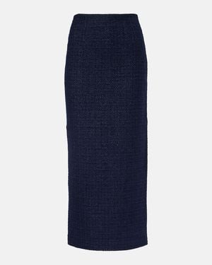 Roland Mouret Boucle Midi Skirt - Blue