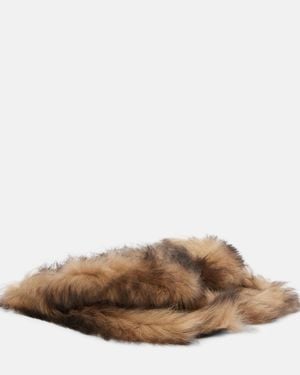 Dolce & Gabbana Sandalen Aus Shearling - Braun