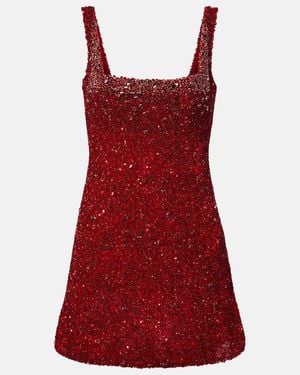 Rachel Gilbert Kaity Embellished Minidress - Red