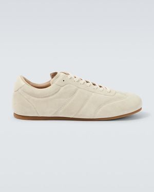 Lemaire Sneakers Soft Aus Veloursleder - Weiß