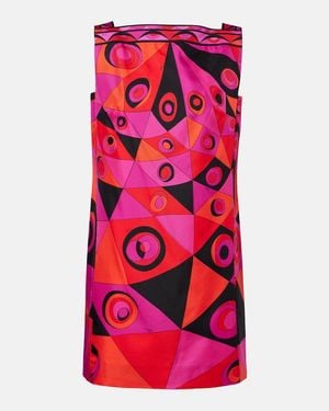 PUCCI Occhi Silk Twill Minidress - Pink