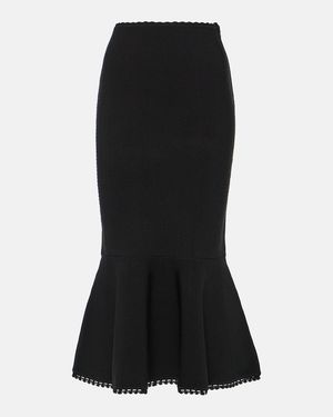 Victoria Beckham Midi Skirts - Black