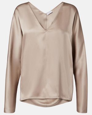 Brunello Cucinelli Silk Blouse - Brown