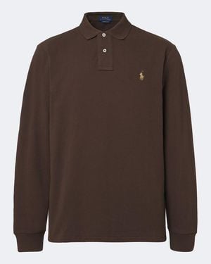 Polo Ralph Lauren Cotton Pique Polo Shirt - Brown