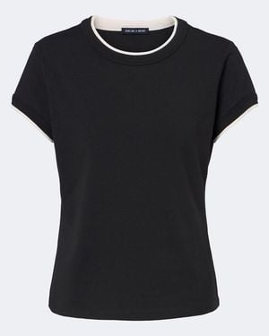 Veronica Beard Camiseta Devin En Mezcla De Algodon - Negro