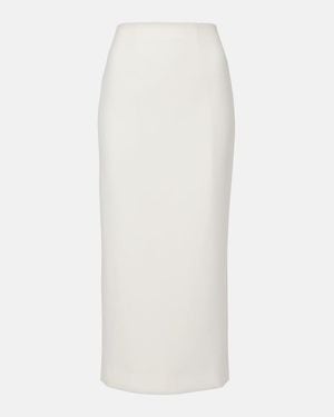Roland Mouret Crepe Pencil Skirt - White