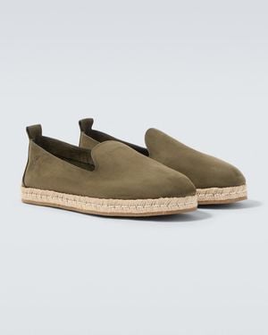 Ancient Greek Sandals Nomas Leather Espadrilles - Green