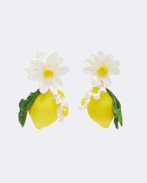 Jennifer Behr Orecchini Pendenti Limoncello - Giallo