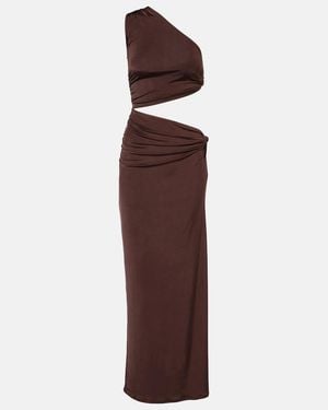 JADE Swim Yana Cutout One-Shoulder Maxi Dress - Purple