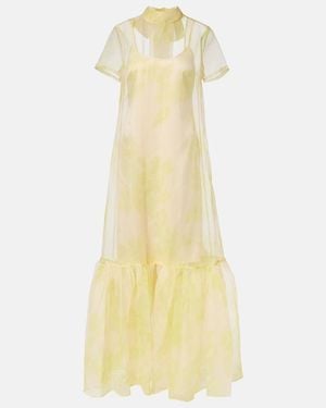 STAUD Calluna Organza Maxi Dress - Yellow