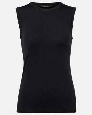Phoebe Philo Cotton Tank Top - Black