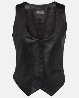 Stouls Chaleco Adrian De Piel - Negro