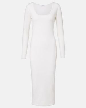 Max Mara Sophia Wool-Blend Midi Dress - White