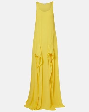 Alaïa Ruffled Maxi Dress - Yellow