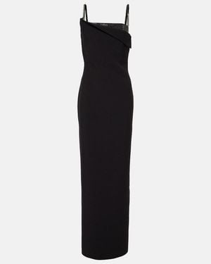 Roland Mouret Embellished Crepe Gown - Black