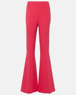 Safiyaa Halluana High-Rise Flared Trousers - Pink