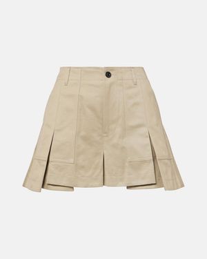 Sacai Cotton Shorts - Natural