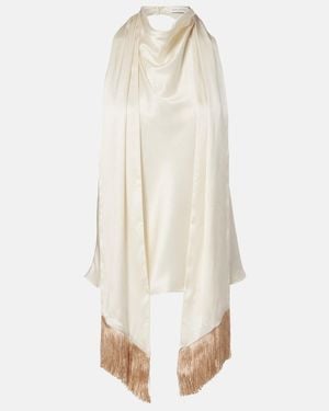Nina Ricci Scarf-Detail Top - Natural