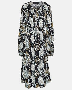 Proenza Schouler Printed Jersey Midi Dress - Multicolour