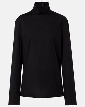 Gucci Top Aus Popeline - Schwarz
