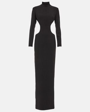 Monot Cutout Crepe Gown - Black
