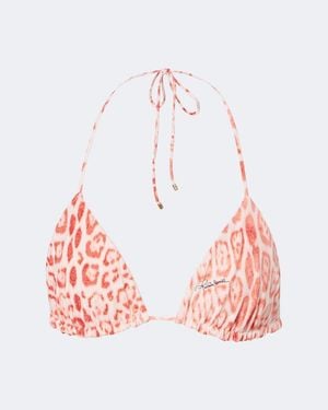 Roberto Cavalli Triangel-Bikini-Oberteil - Pink