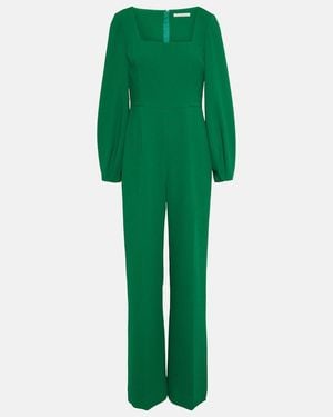 Emilia Wickstead Pattie Crepe Jumpsuit - Green