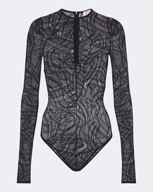 PUCCI Bodysuit Labirinto Aus Jacquard-Tuell - Grau