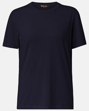 Loro Piana Angera Cotton Jersey T-Shirt - Blue