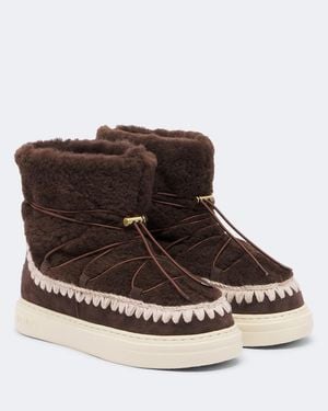 Mou Ankle Boots Sneaker Bold Aus Shearling - Braun