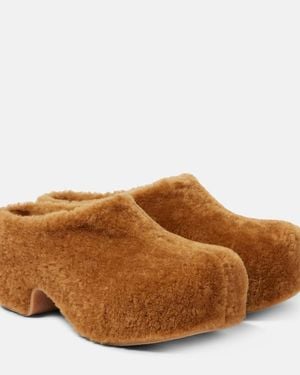 Dries Van Noten Platform Clogs - Brown