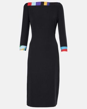 PUCCI Cady Polyester Midi Dress - Black