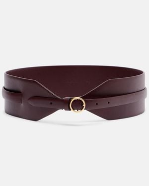 Alaïa Leather Belt - Purple
