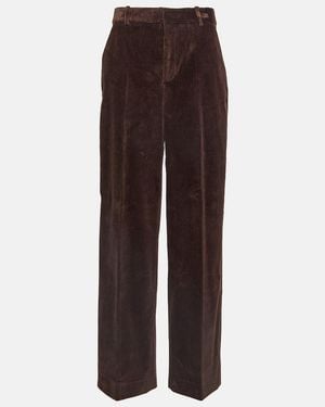 FRAME Corduroy Straight Trousers - Brown
