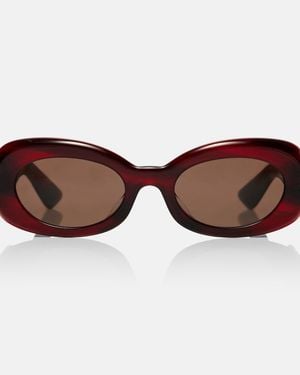 KHAITE X Oliver Peoples 1992C Oval Sunglasses - Brown
