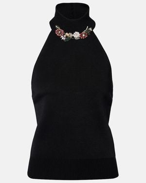 Givenchy Embellished Halterneck Top - Black