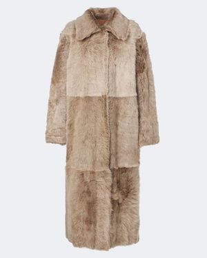 Arma Verena Shearling Coat - Natural