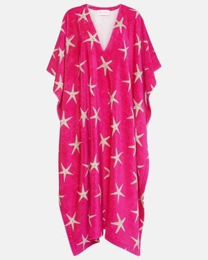 Valentino Printed Cotton Kaftan - Pink
