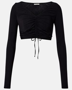Nensi Dojaka Cropped-Top - Schwarz