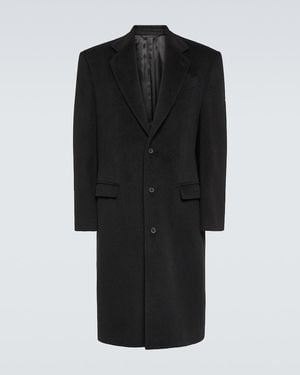 Balenciaga Mantel Aus Wolle - Schwarz