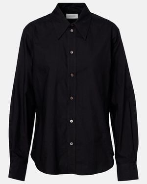 Lemaire Cotton And Silk Shirt - Blue