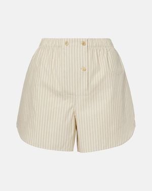 The Row Shorts Nicasia Aus Baumwollpopeline - Natur