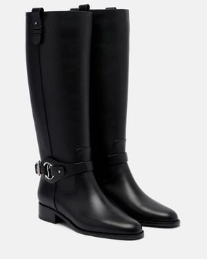 Christian Louboutin Dianouchette Leather Biker Boots - Black