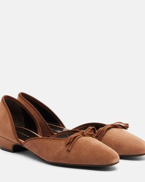 Herbert Levine 24/7 Suede Ballet Flats - Brown