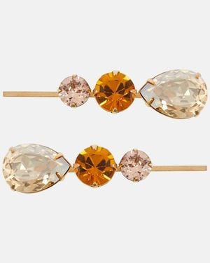 Jennifer Behr Aileen Set Of 2 Hair Clips - Multicolour