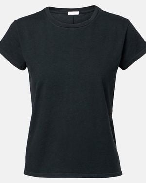 The Row Tori Cotton Jersey T-Shirt - Black