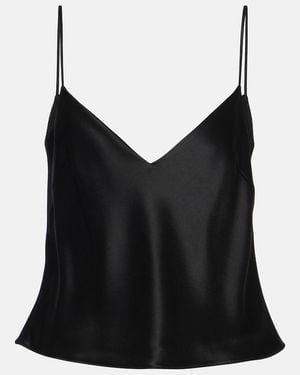 Galvan London Ischia Satin Camisole - Black